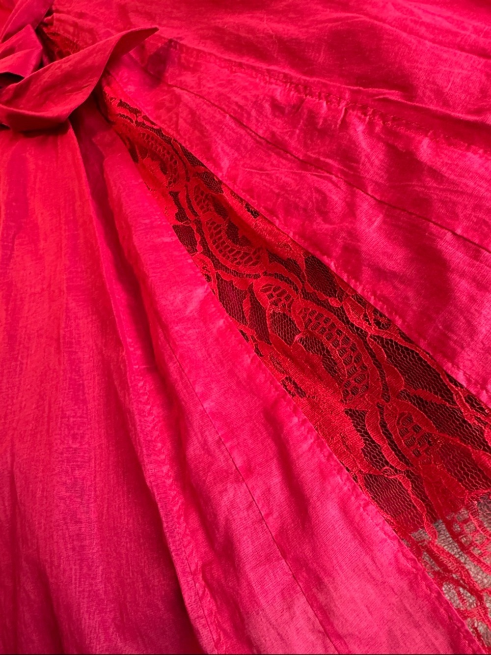 NWOT Anthro Moulinette Soeurs Strapless Fit-and-Flare Dress Red Size 4 - Picture 7 of 13